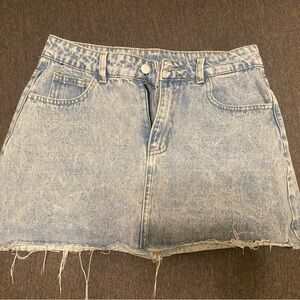 Denim Mini Skirt